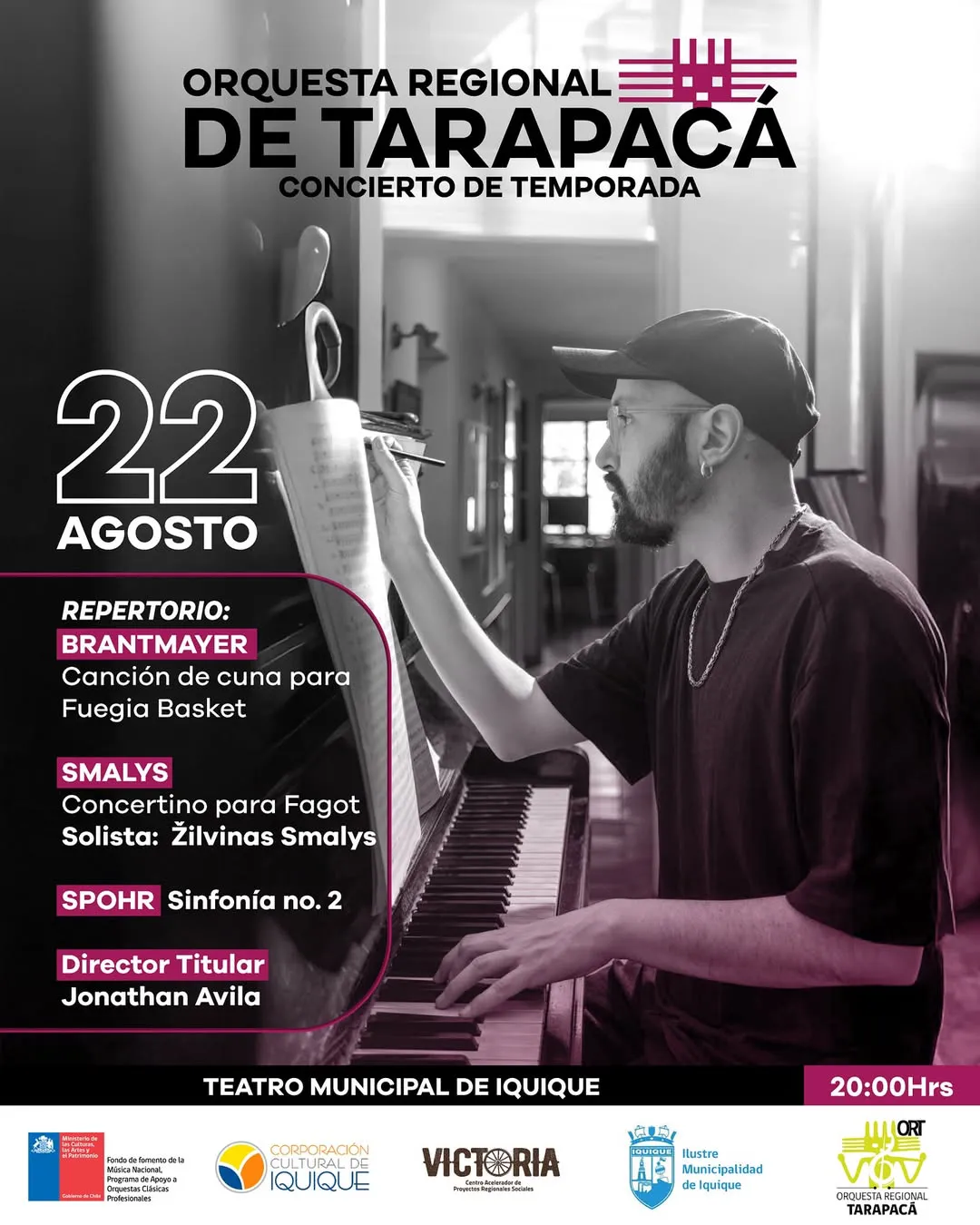 ¡Agosto se llena de música en el Teatro Municipal de Iquique!Te invitamos a disfrutar de dos noc (1)